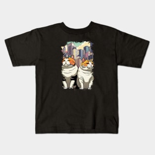 Father and Mother Cat Kids T-Shirt